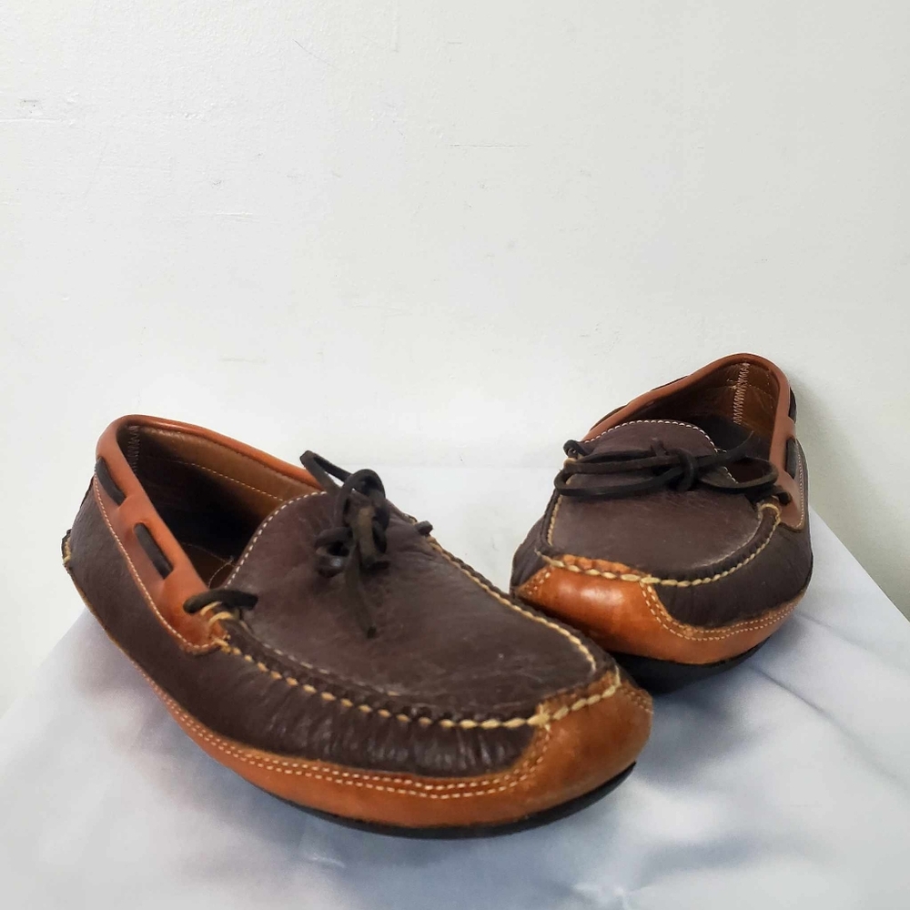 L.L. Bean Men's Bison Double-Sole Slippers, Leather-Lined Size 7